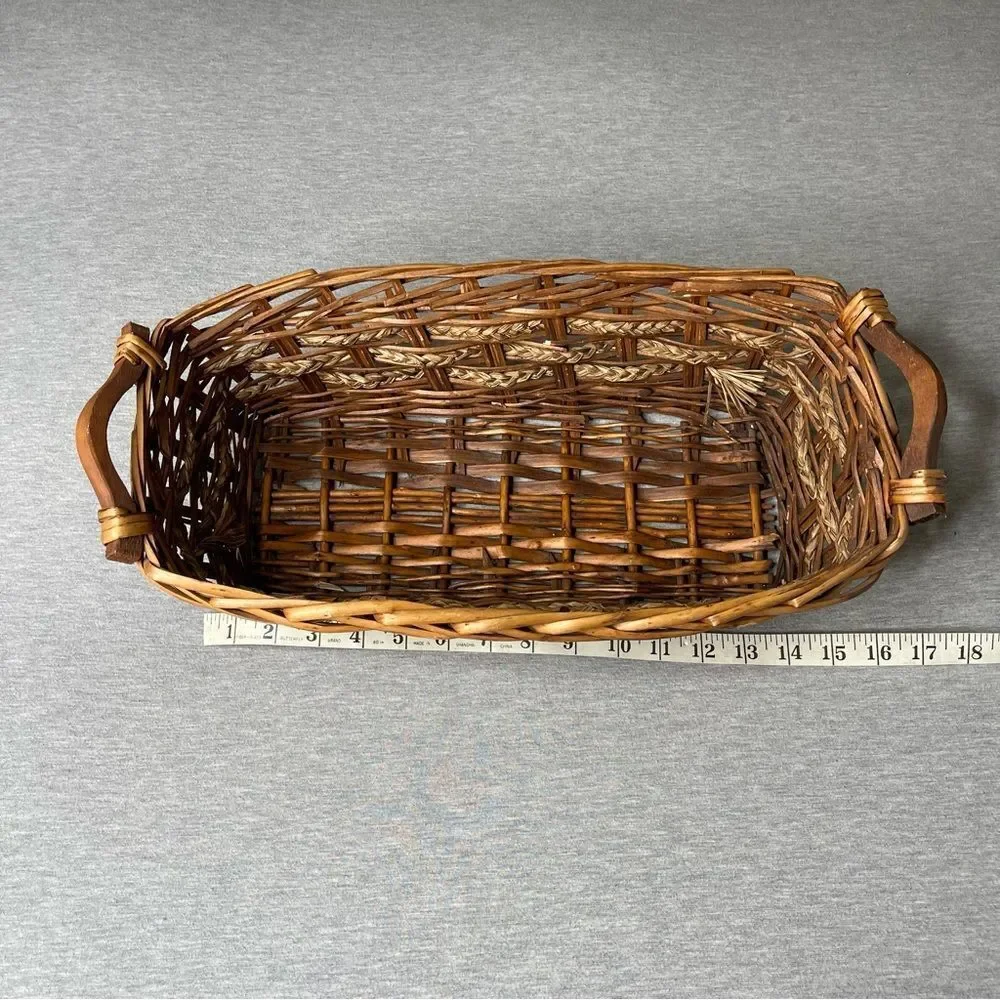 Target 18”x9” Wicker Woven Long Storage Basket with Handles